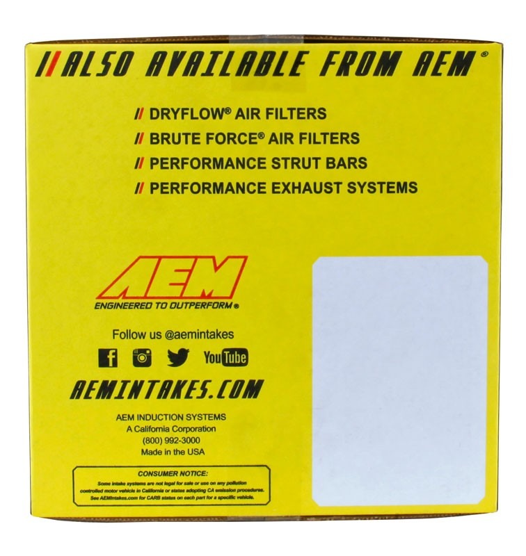 AEM Induction Short Ram Intake Sys tem-S.R.S. HONDA ACCORD AIP22-415R