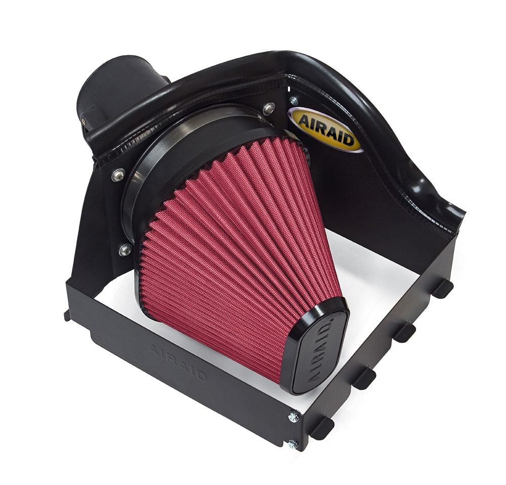 Airaid 08-10 Ford F-250/350 5.4L V8/6.8L V10 CAD Intake System w/o Tube (Oiled / Red Media) 400-226