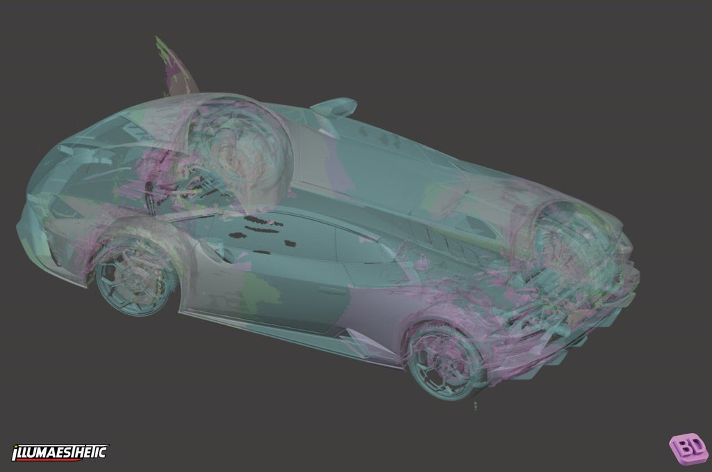 Lamborghini Huracan LP640-4 Evo 3D Scan (2019-2024)