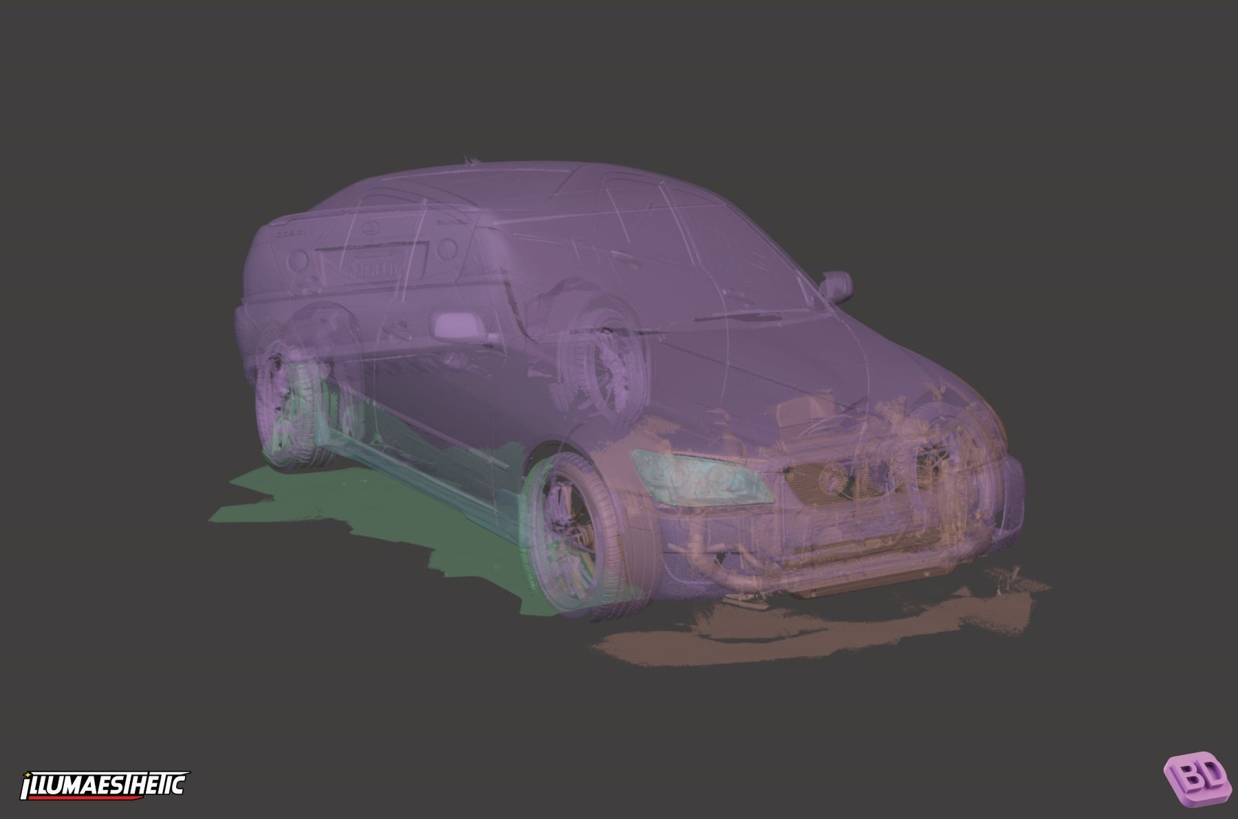 Lexus IS300 / Toyota Altezza (XE10) 3D Scan (1998–2005)