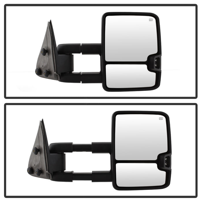 SPYDER xTune Chevy Silverado 99-02 G2 Heated Amber LED Signal Telescoping Mirrors MIR-CS99S-G2-PWH-AM-SET 9936678