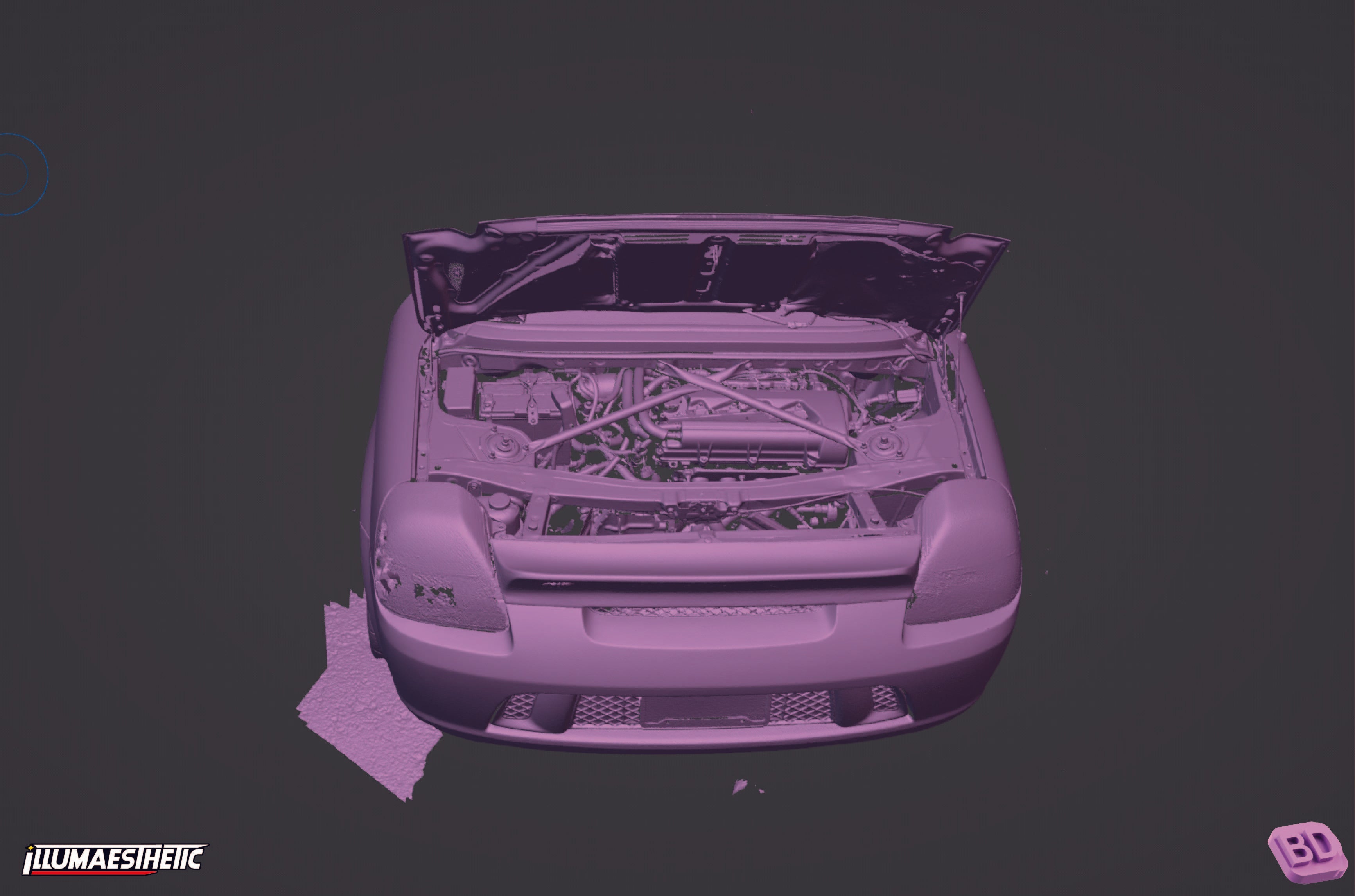Toyota MR2 Spyder (ZZW30) 3D Scan (2000-2007)