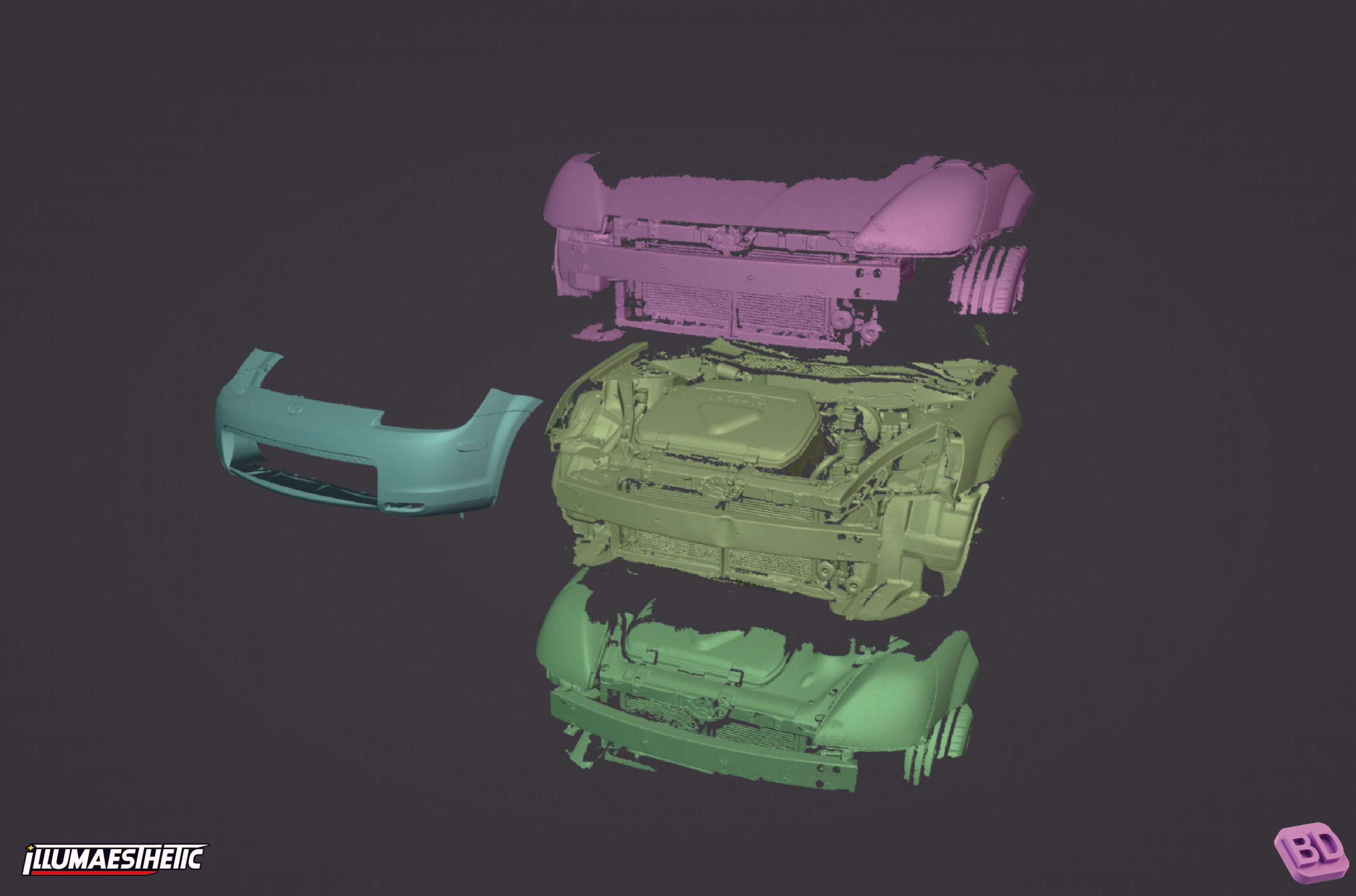 Toyota MR2 Spyder (ZZW30) 3D Scan (2000-2007)