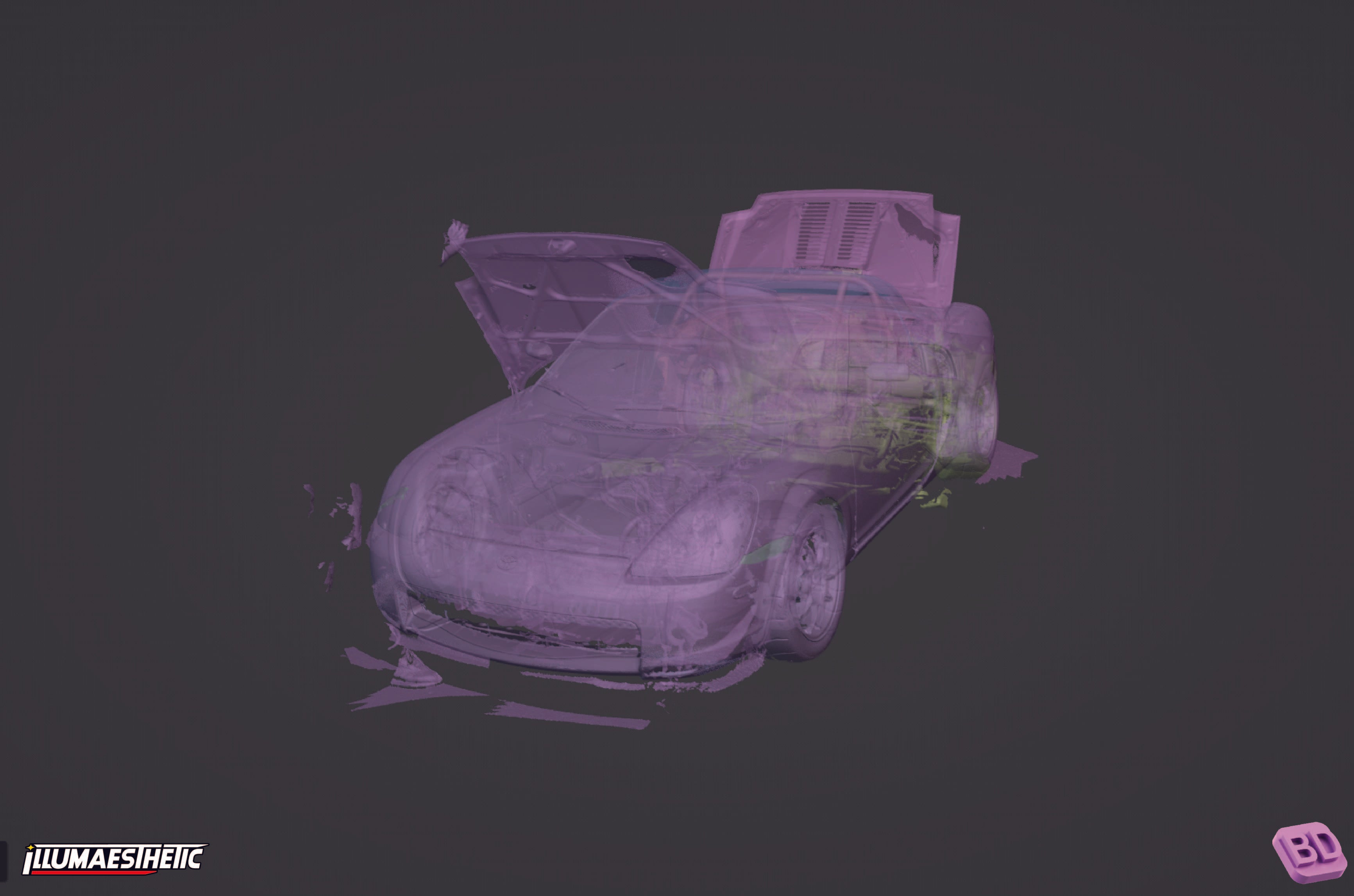 Toyota MR2 Spyder (ZZW30) 3D Scan (2000-2007)