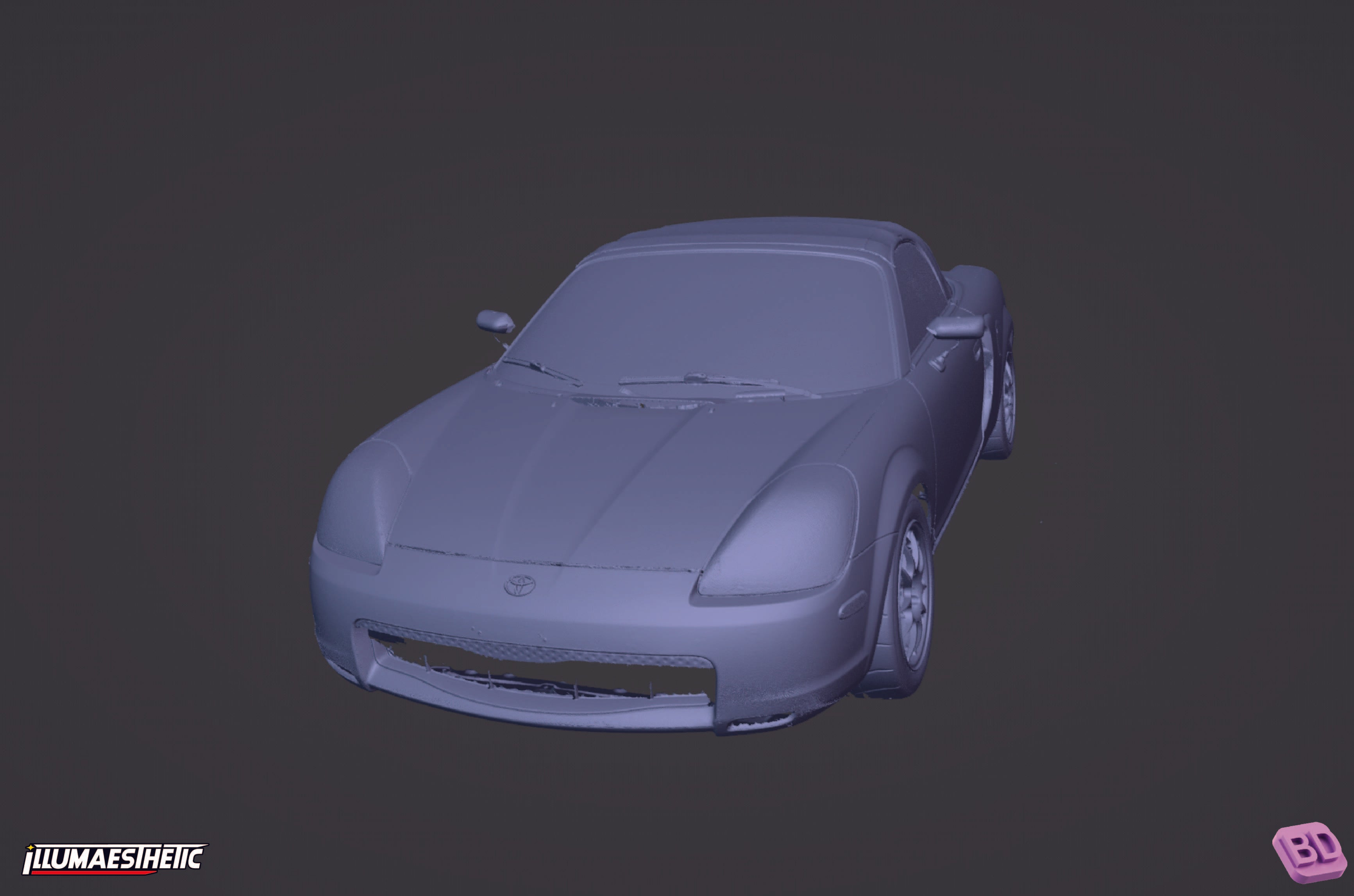 Toyota MR2 Spyder (ZZW30) 3D Scan (2000-2007)