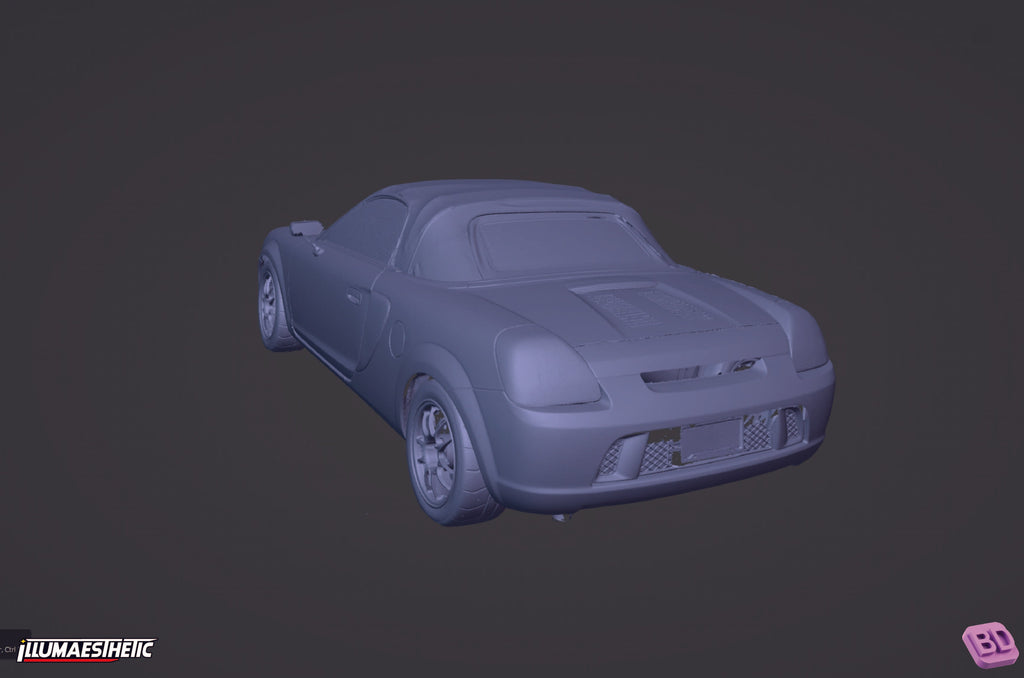 Toyota MR2 Spyder (ZZW30) 3D Scan (2000-2007)