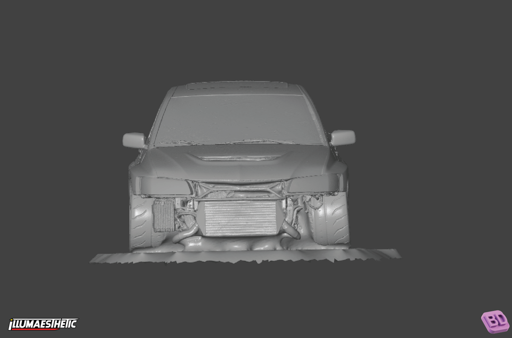 Mitsubishi Lancer Evolution 8 (CT9A) 3D Scan (2003-2005)