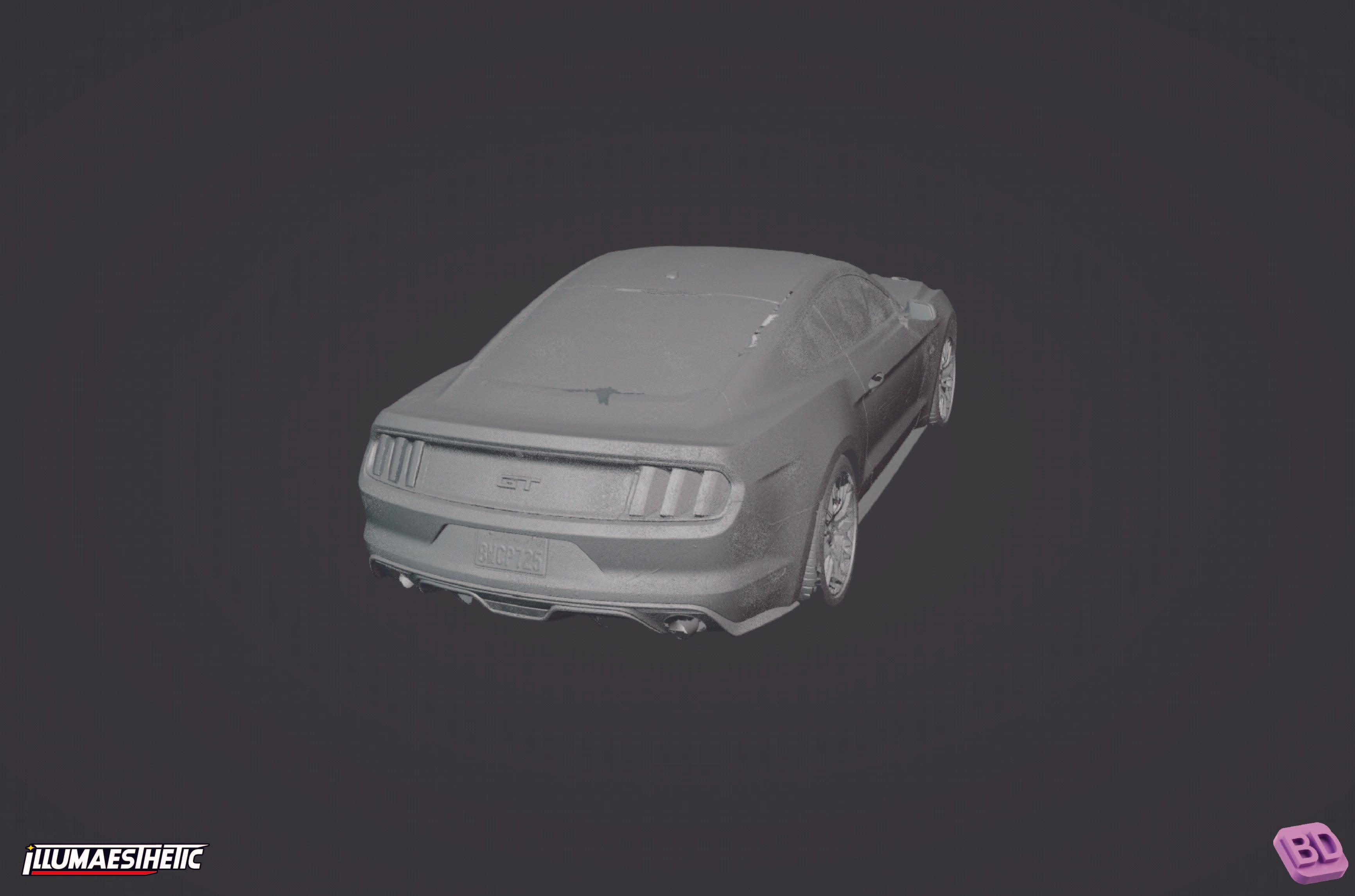 Ford Mustang GT (S550) 3D Scan (2015-2017)