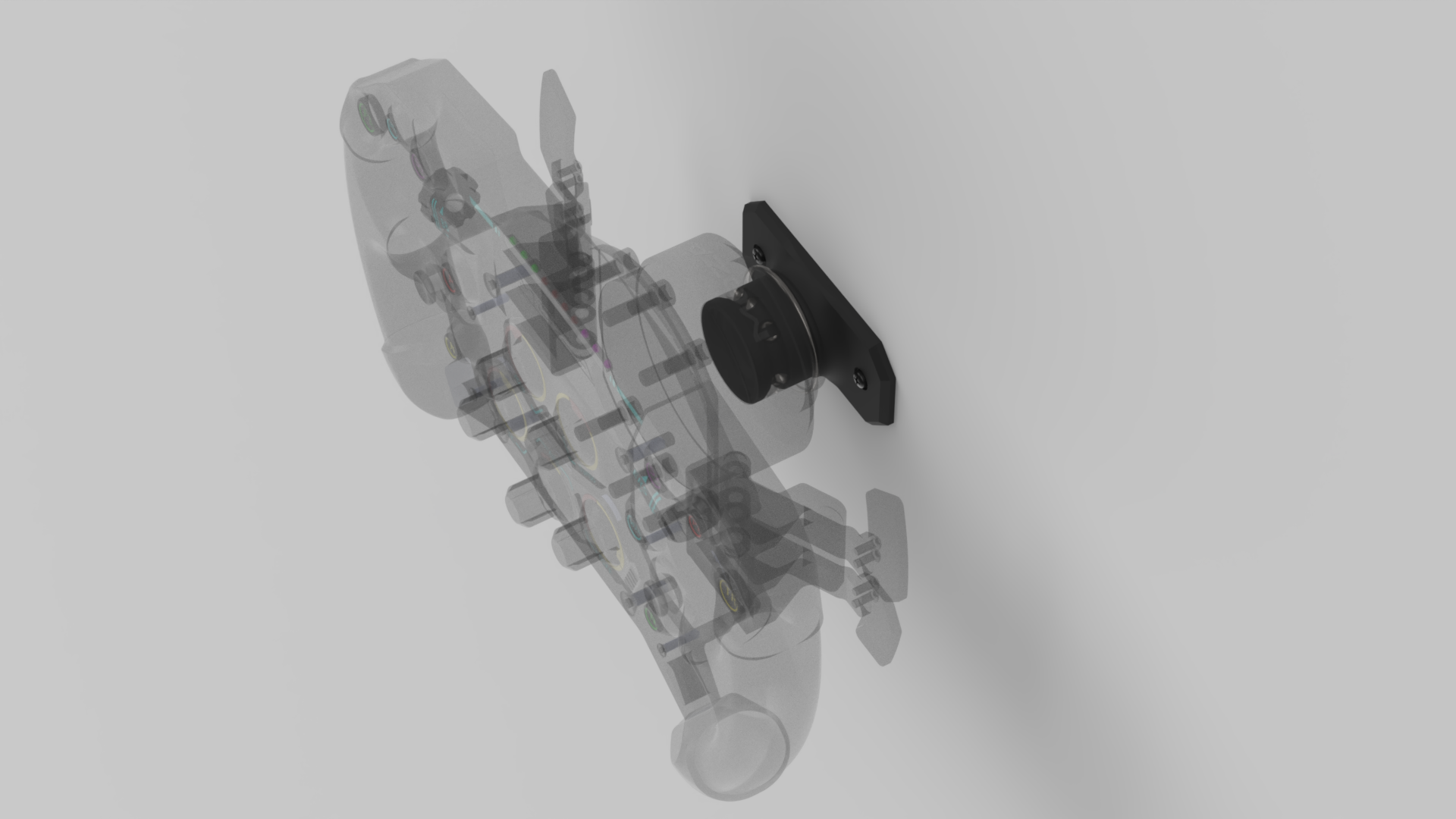 Steering Wheel Wall Mount For NRG Moza/Simagic/Works/D1 Sim Racing Quick Release