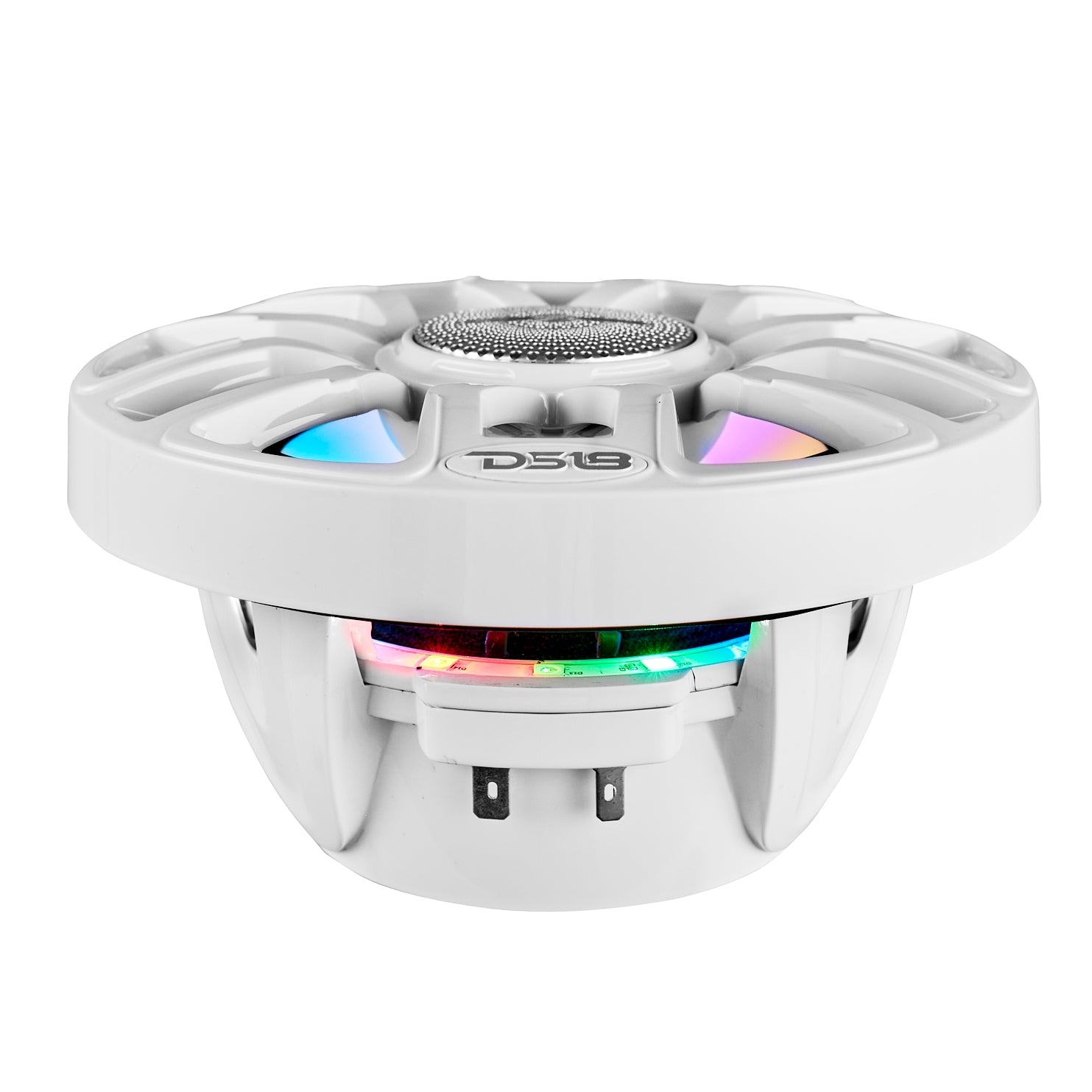 NXL 8" 2-Way Coaxial Marine Speaker with Bullet Tweeter and Digital Led Lights | 175W RMS 4-Ohm