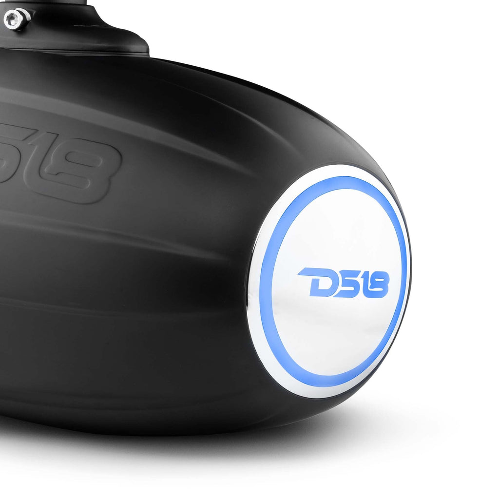 NXL 8" Marine Water Resistant Wakeboard Tower Speakers with Integrated RGB LED Lights 375 Watts