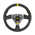 OMP Trecento Steering Wheel - Black Leather