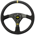 OMP Velocita 380 Steering Wheel - Black Suede