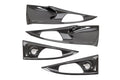 OLM LE Carbon Fiber Interior Door Handle Trim Covers (Full Set) - 2016 - 21 Honda Civic / 2017-21 Honda Civic Type R