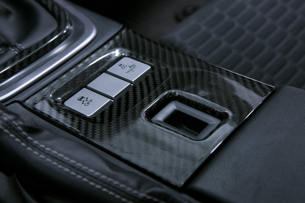 OLM Carbon Fiber Center Console Cover - 2022-2024 Subaru BRZ / Toyota GR86