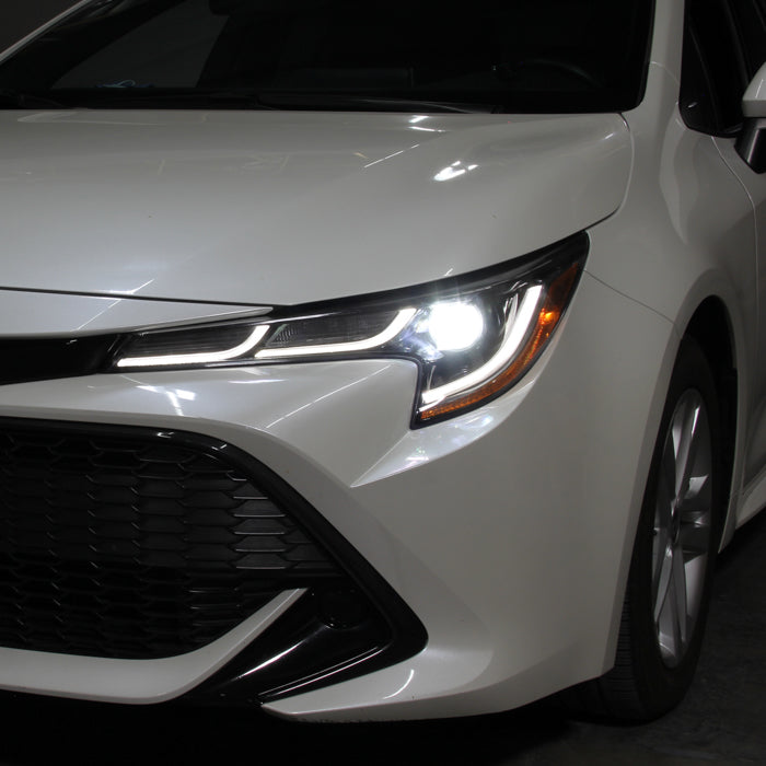 xTune Toyota Corolla 18-20 L LE US Built LED Proj Headlights-SE Style Black PRO-JH-TCOL20LUS-LED-BK 9949326