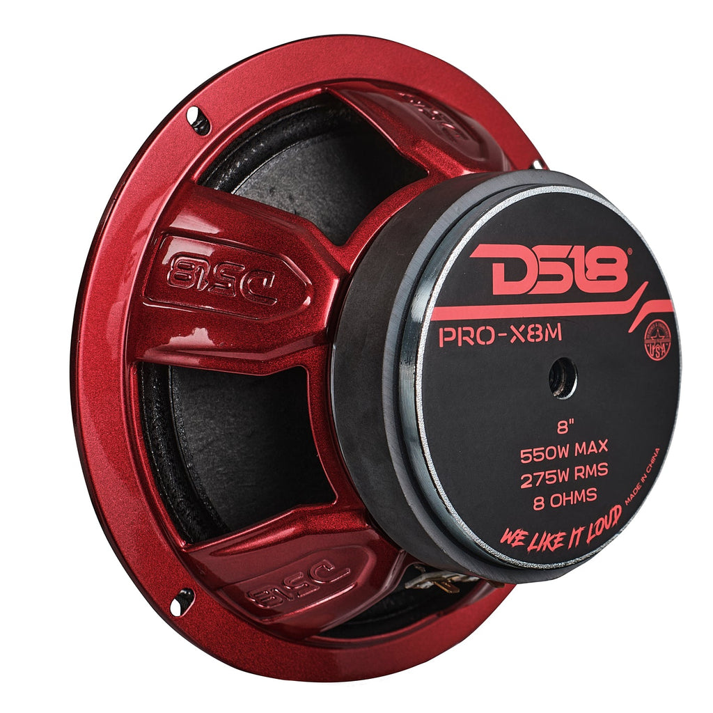 PRO-X 8" Mid-Range Loudspeaker 275 Watts Rms 8-Ohm