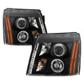 Spyder Cadillac Escalade 02-06 Projector Halogen Model- LED Halo DRL Blk PRO-YD-CE02-DRL-BK 5037947
