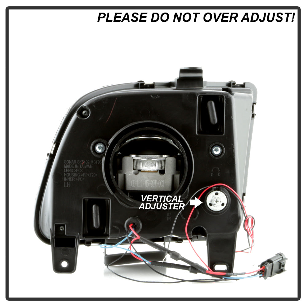 Spyder Ford Mustang 05-08 V2 High-Power LED Headlights - Black PRO-YD-FM05AP-BK 5088192