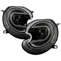 Spyder Mini Cooper 07-12 V2 Halogen Model Only Projector Headlights - Black PRO-YD-MC07V2SI-SBLB-BK 5088215