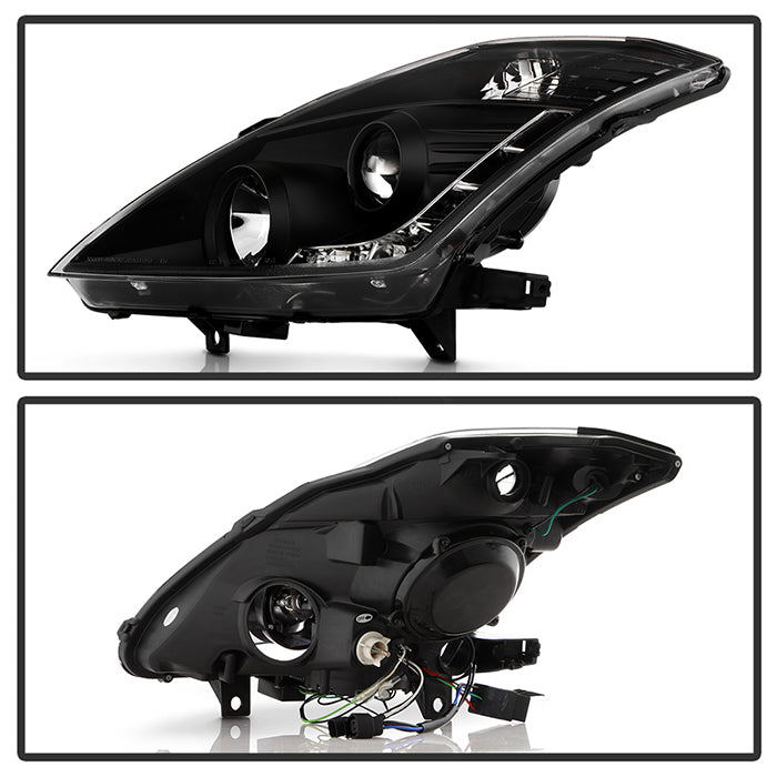 Spyder Nissan 350Z 06-08 Projector Headlights Xenon/HID Model- DRL Blk PRO-YD-N350Z06-HID-DRL-BK 5042316