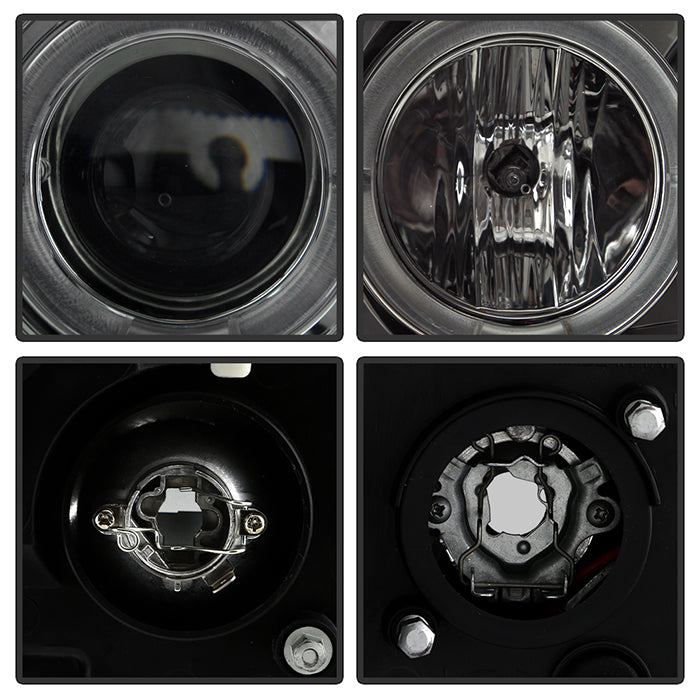 Spyder Nissan Frontier 05-08 Projector Headlights LED Halo LED Smke PRO-YD-NF05-HL-SM 5011541