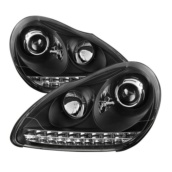 Spyder Porsche Cayenne 03-06 Projector Xenon/HID Model- DRL LED Blk PRO-YD-PCAY03-HID-DRL-BK 5080967