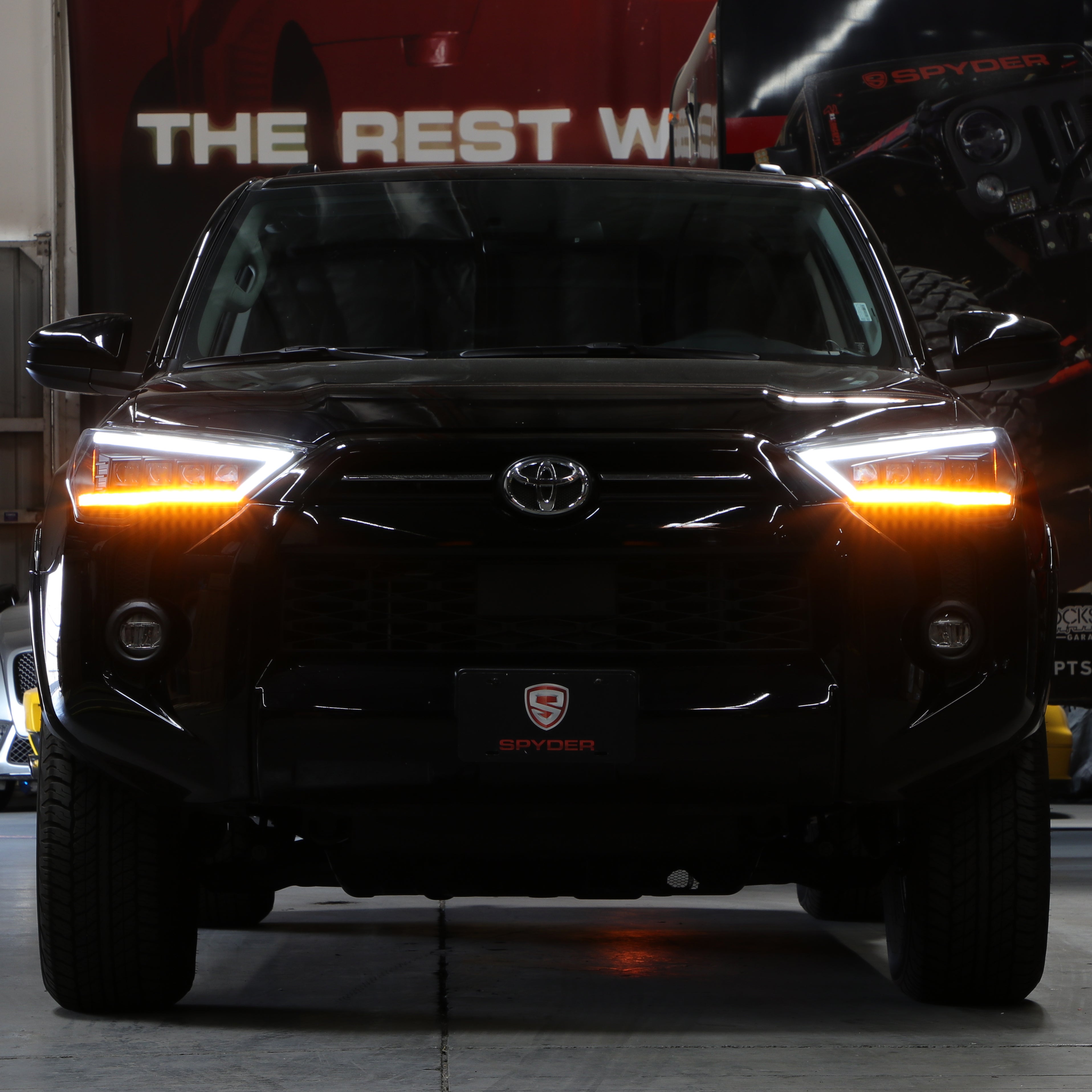SPYDER Apex 14-20 Toyota 4Runner High-Power LED Module Headlights - Black (PRO-YD-T4R14AP-SEQ-BK) 5088697