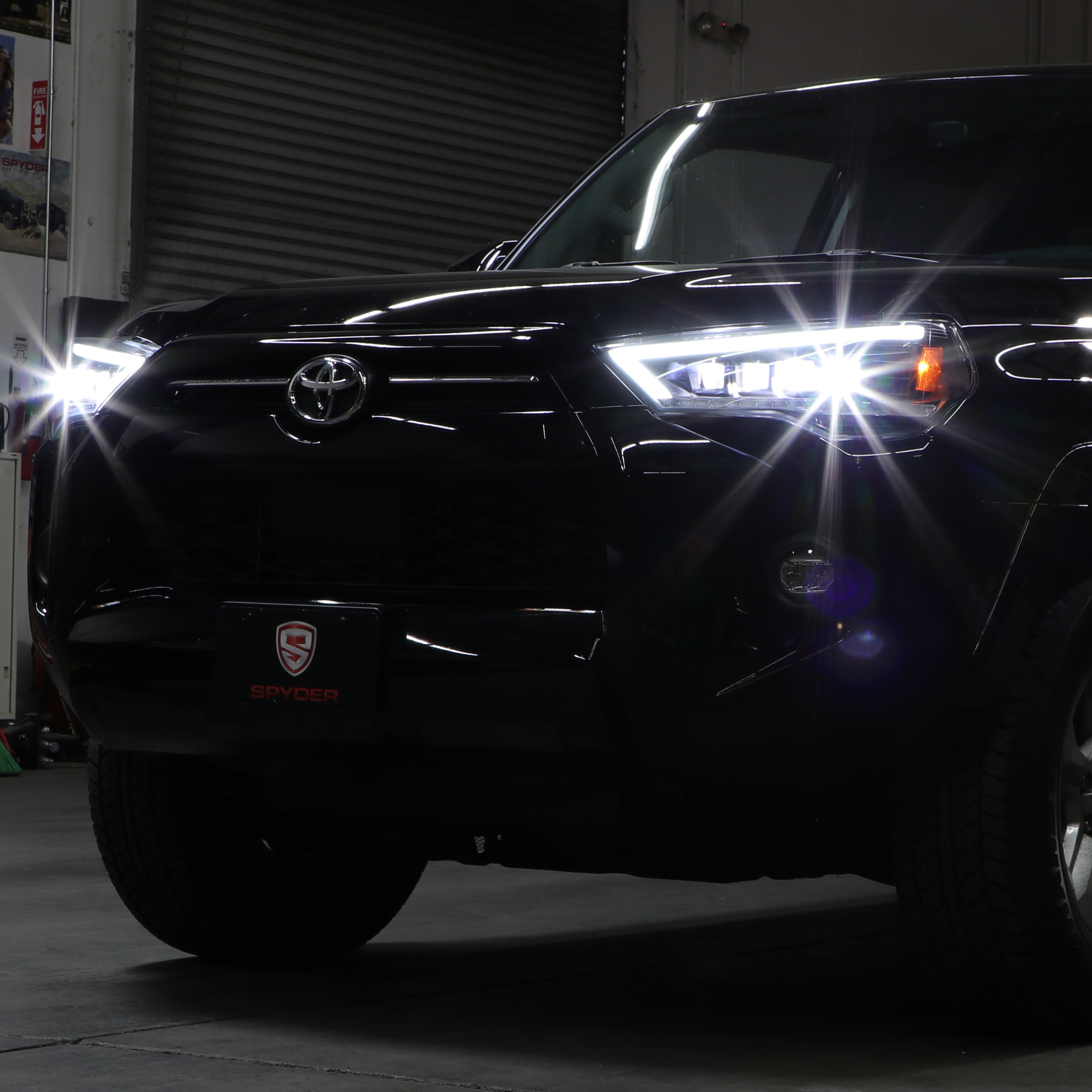 SPYDER Apex 14-20 Toyota 4Runner High-Power LED Module Headlights - Black (PRO-YD-T4R14AP-SEQ-BK) 5088697