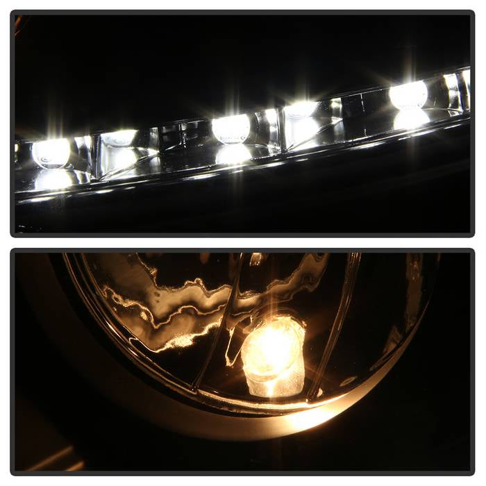 Spyder Volkswagen GTI 06-09/Jetta 06-09 Xenon/HID Model Only - DRL Black PRO-YD-VG06-HID-DRL-BK 5017529