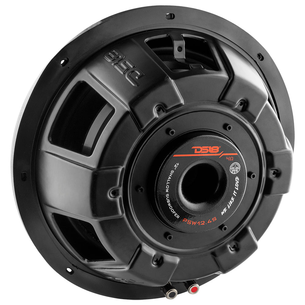 PS Shallow-Mount Water Resistant 12" Subwoofer | 600W RMS Single Voice Coil 4-Ohm