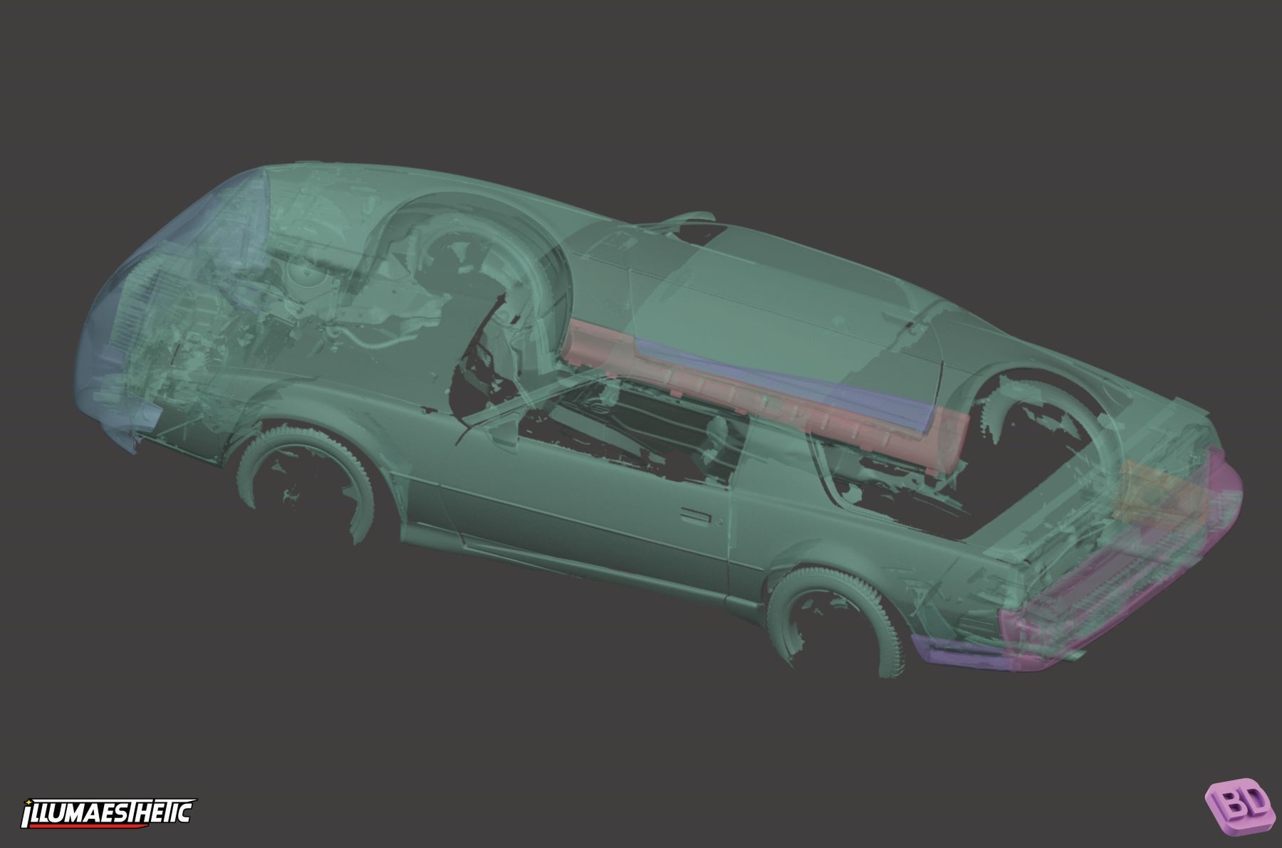 Pontiac Firebird 3D Scan (1991)