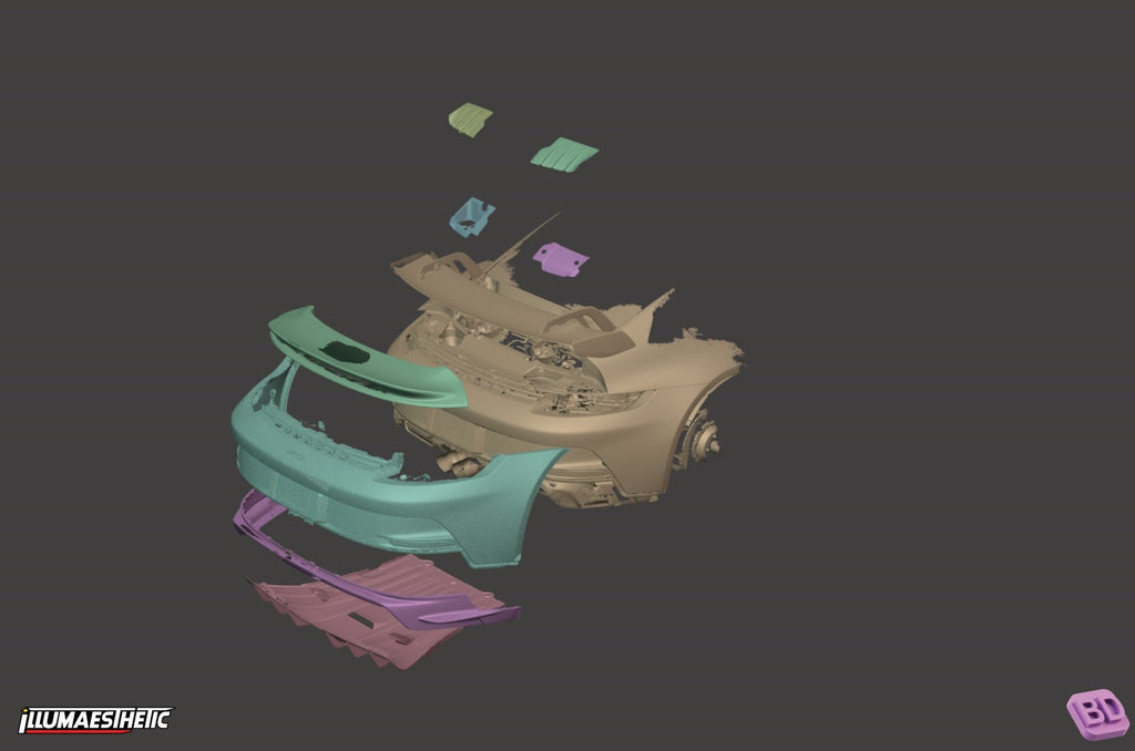 Porsche 911 GT3 (992) 3D Scan (2021+)
