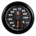 Power Driven Black 2-1/16" 100 psi Oil Pressure Gauge with Warning