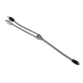 Level 2 RCA 100% Copper OFC Y Connector 1 FEMALE to 2 MALE - SILVER