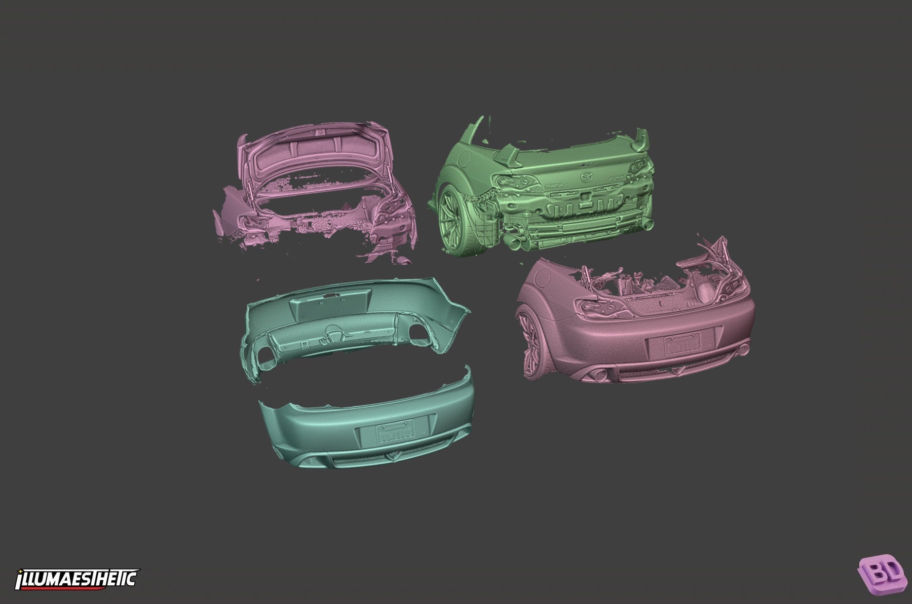 Mazda RX8 (SE3P) 3D Scan (2002-2008)