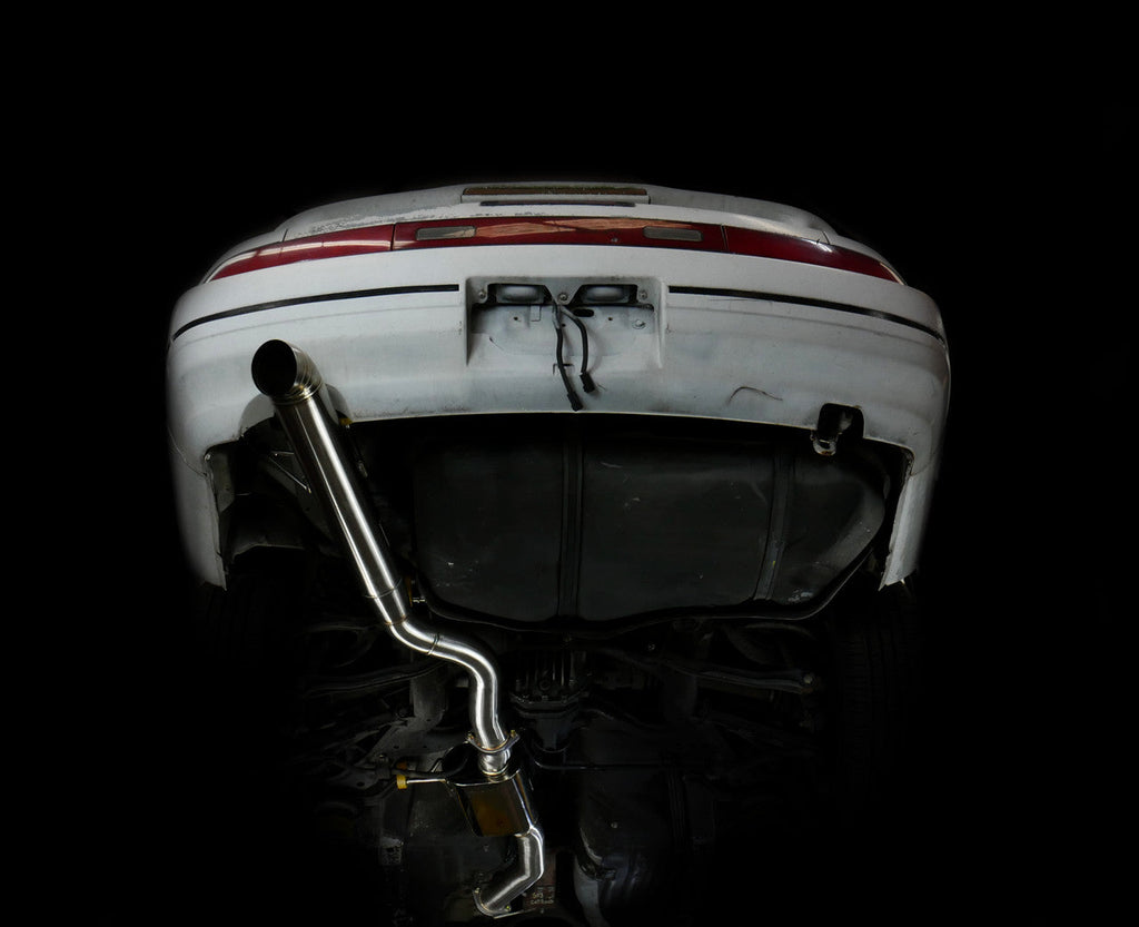 ISR Performance Series II - EP Single Tip Blast Pipe Exhaust System -Resonated- Nissan 240sx 89-94 (S13)