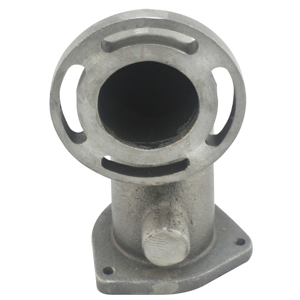 Cast iron turbocharger downpipe 90Â° 2 1/2" T3 4 bolts