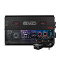SMD 4-Channel Class AB Amplifier  with VM-1 Voltmeter and Digital LED Lights 4 x 500W at 2-Ohm - Steve Meade Designs