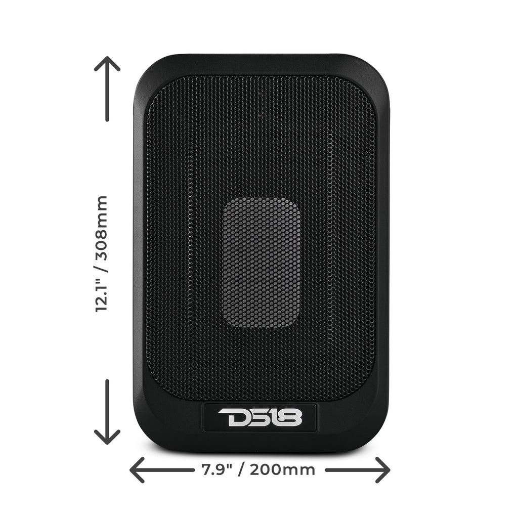 7x9" Amplified UnderSeat Subwoofer with a 4x6 Radiator 230 Watts Max
