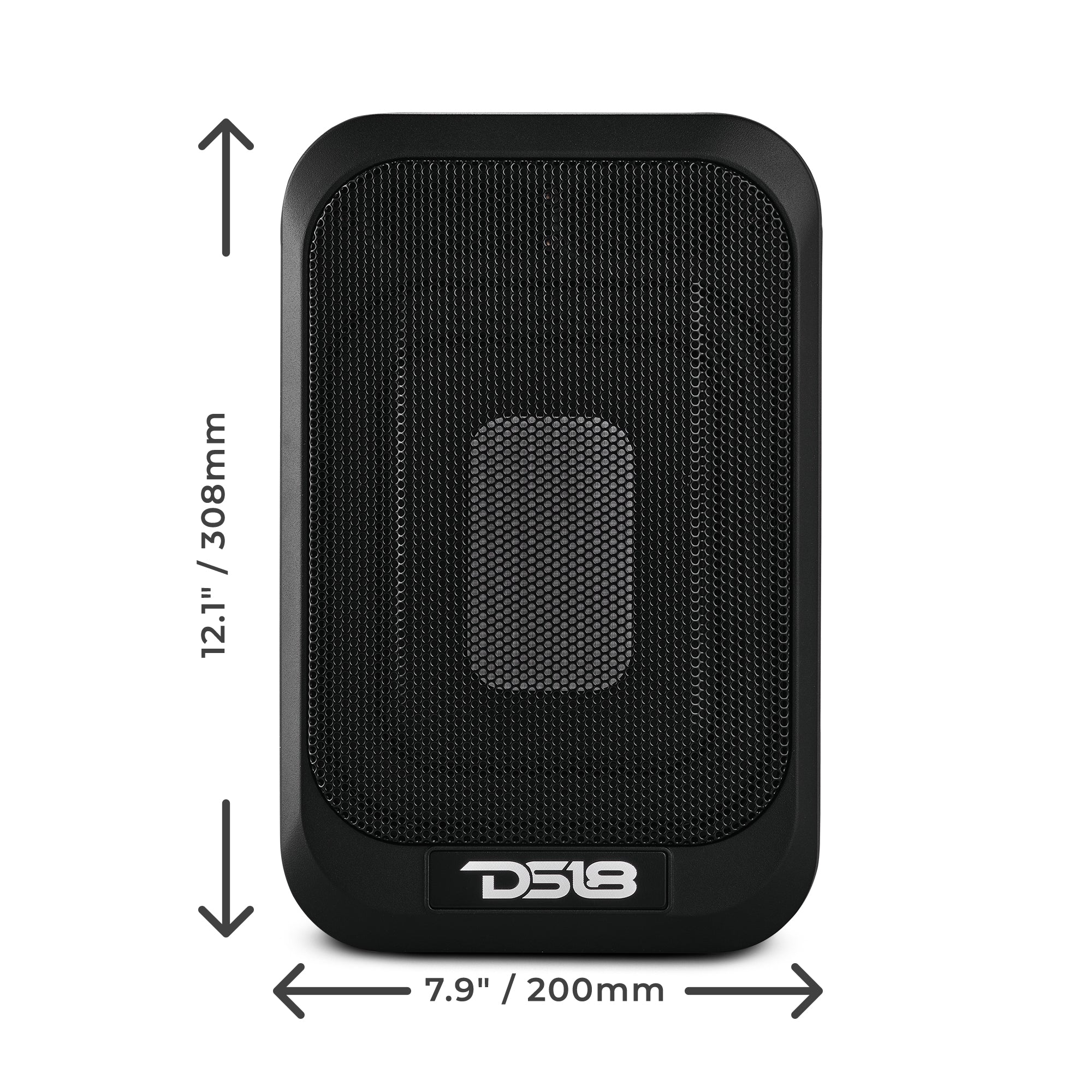 7x9" Amplified UnderSeat Subwoofer with a 4x6 Radiator 230 Watts Max
