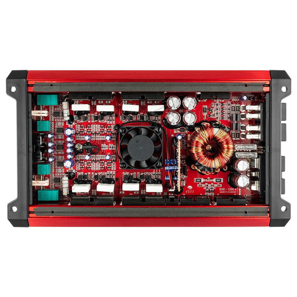 SXE Class A/B 4-Channel Full-Range Car Amplifier 4 x 60 RMS @4 Ohm 1200 Watts