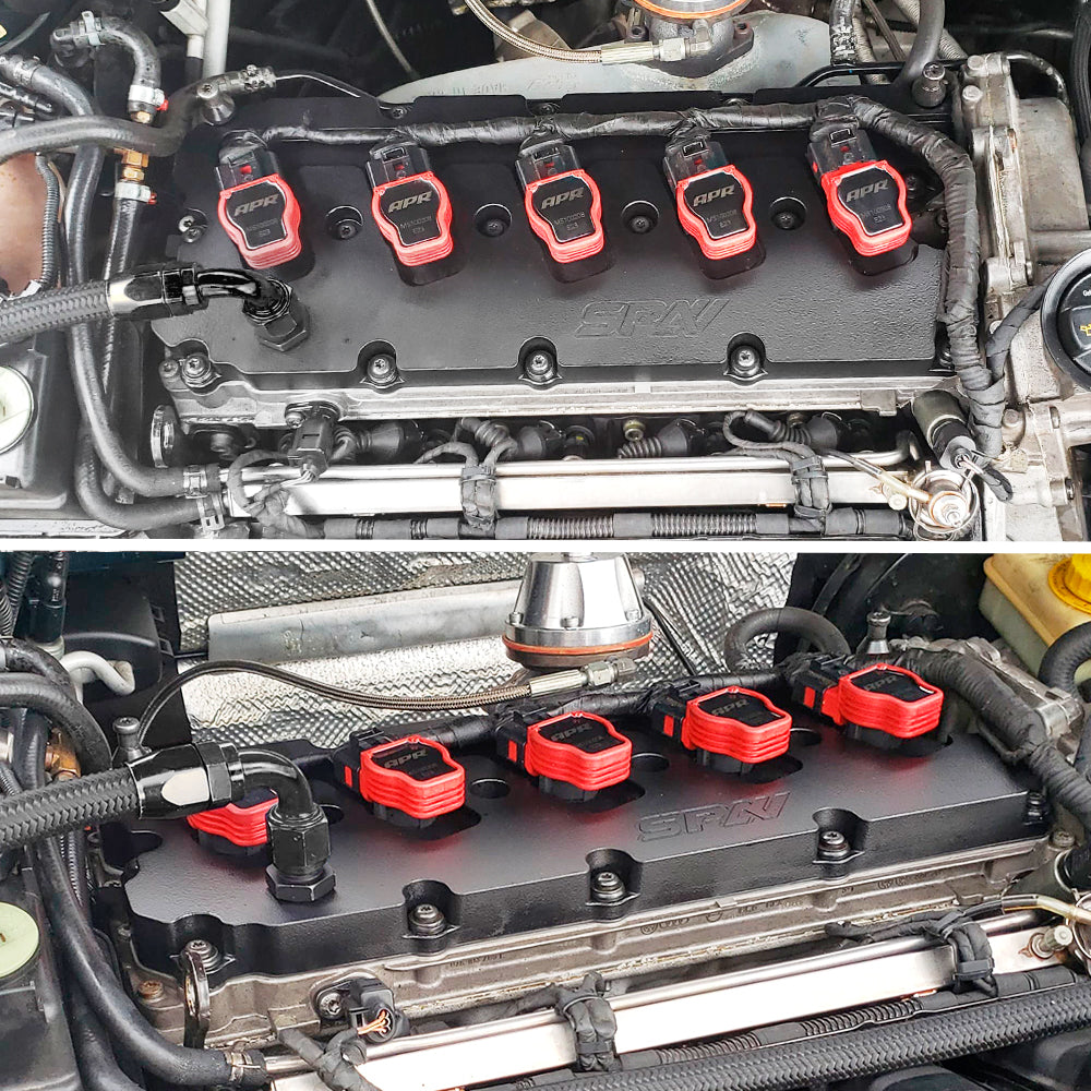 Turbo manifold, cast aluminum valve cover & intake manifold for VW 5 cyl 07K 2.5L 20v FSI T3