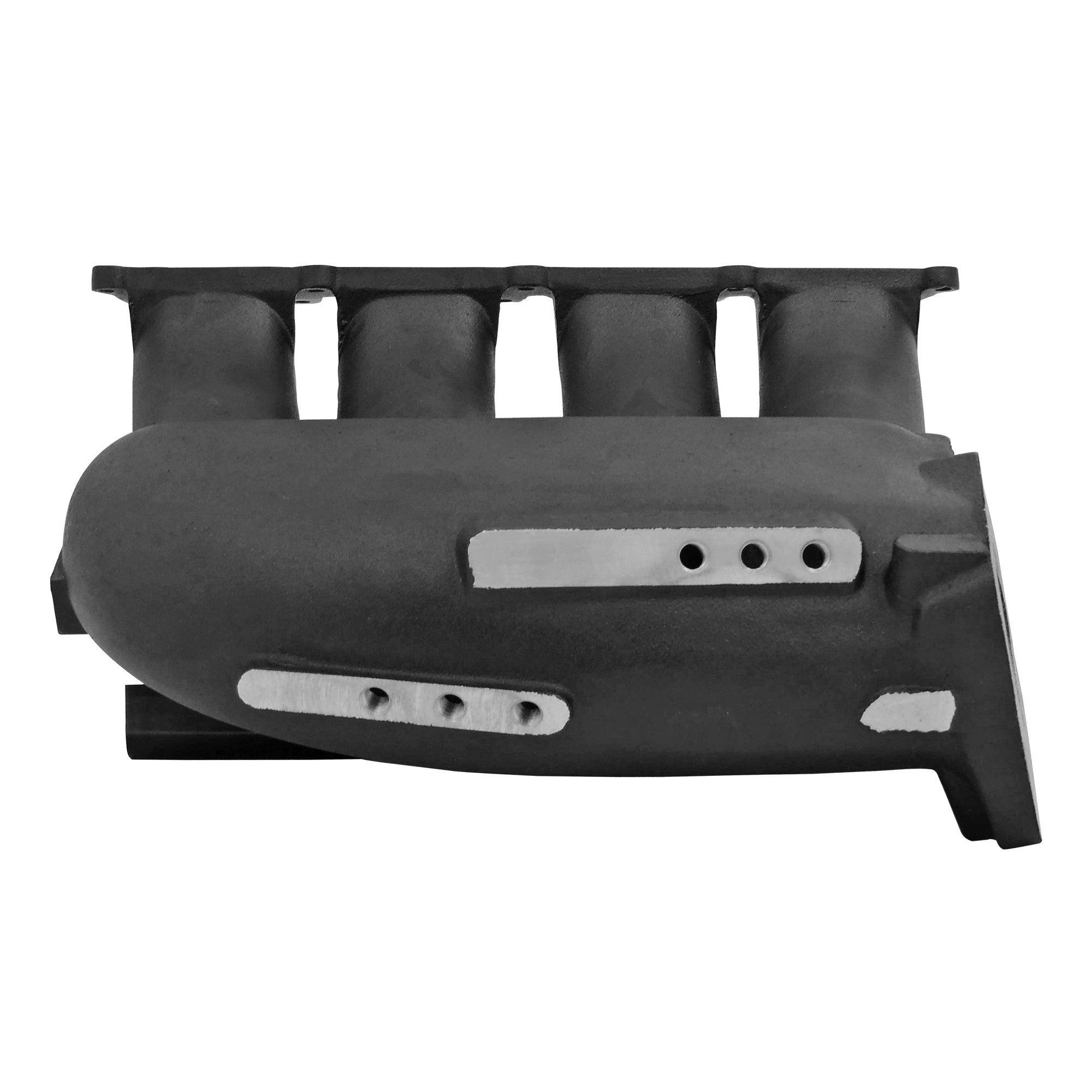 Cast Aluminum Intake Manifold for transverse VW/AUDI 1.8T with 8 injectors Fuel Rail Kit (right side OEM throttle) - Black (PRE SALE)