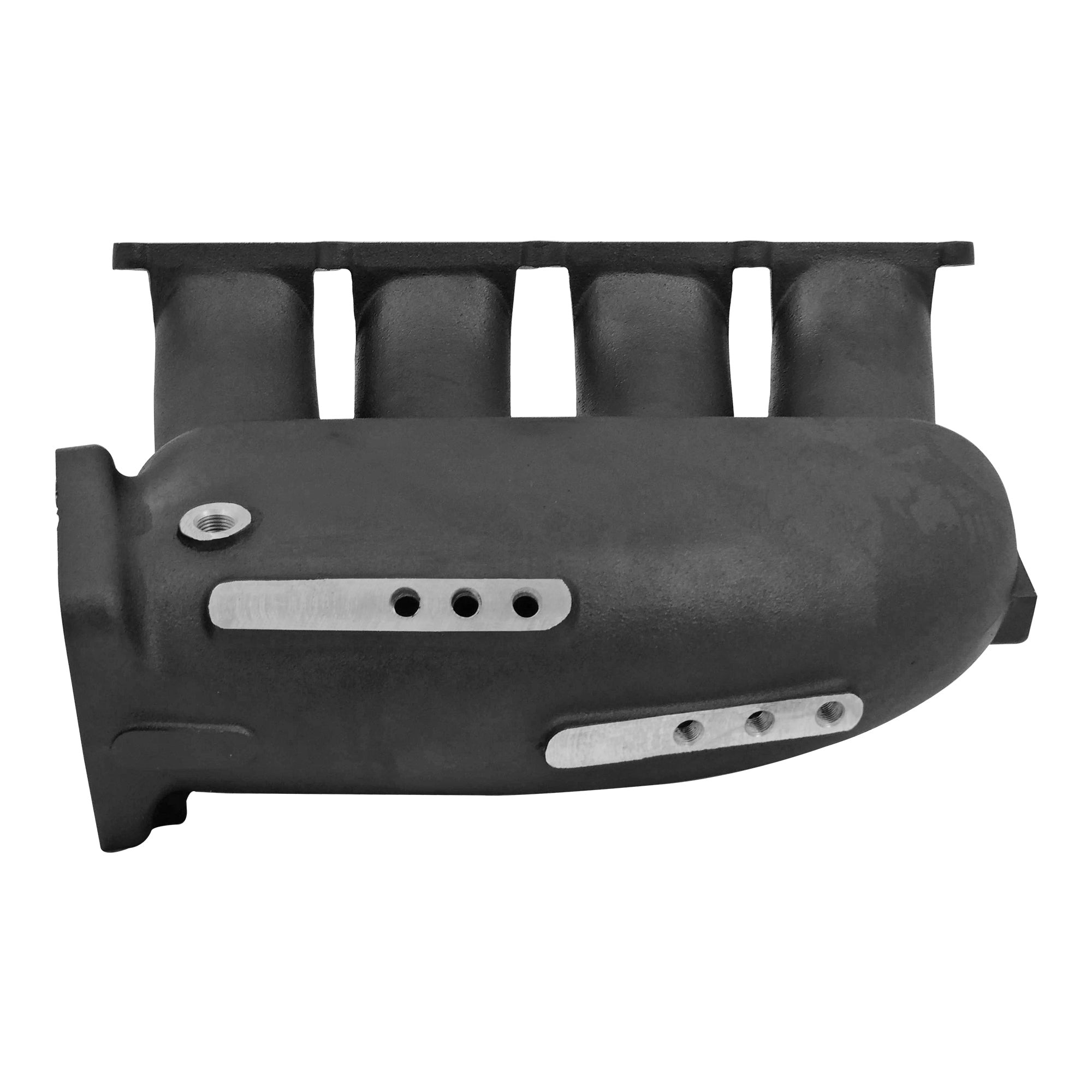 Cast Aluminum Intake Manifold for transverse VW/AUDI 1.8T with 8 injectors Fuel Rail Kit (left side OEM throttle) -  Black - PRE SALE