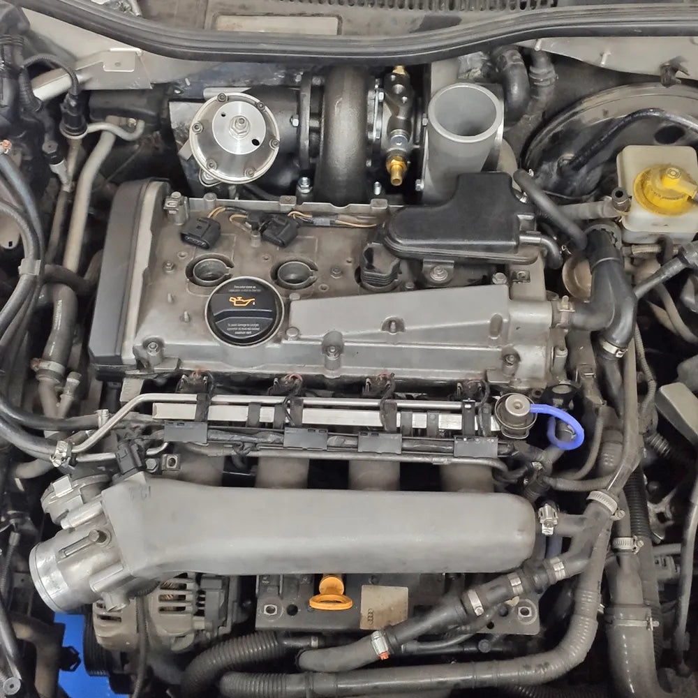 VW MKIV GTI T3 Twin Scroll Top Mount Turbo Manifold V-Band - EVOLUTION