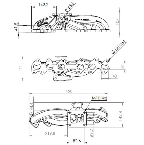 Toyota / Lexus 2JZ-GTE T4 High Performance Twin Scroll Turbo Manifold
