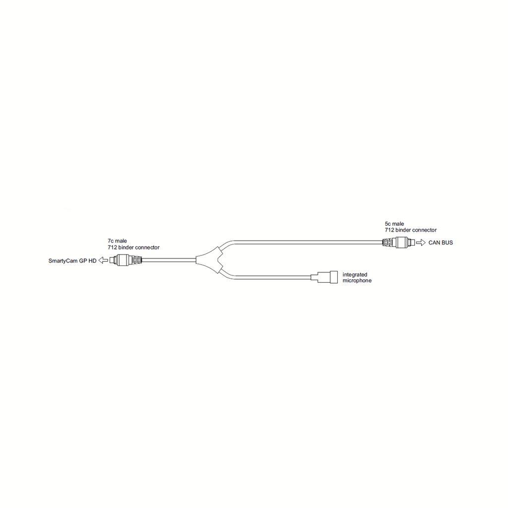 AIM SmartyCam CAN Cable with External Microphone