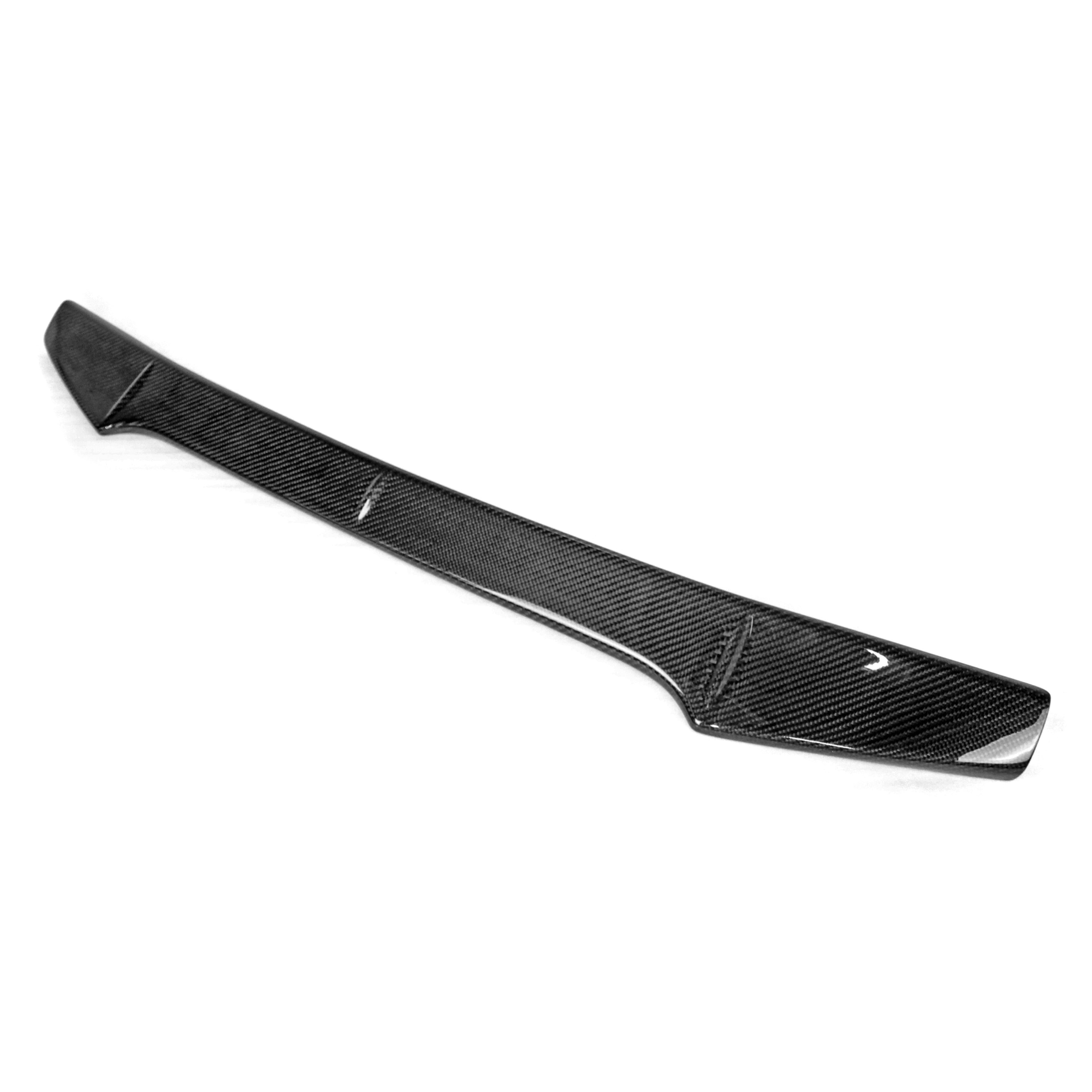 JDMuscle [15-21 WRX/STI w/ OEM STI Wing] Tanso Carbon Fiber Wing Gurney Flap V2 - Different Carbon available