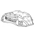 Yellow Speed Racing Front Brake Caliper Pair - 6 Pot (YSCPF6b)